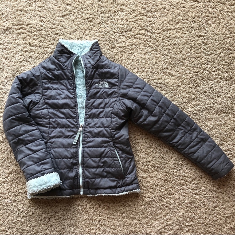 North Face Girls’ Reversible Moosbud Swirl Jacket